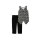 Top and Leggings Set, black-white