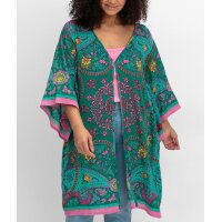 Longbluse m. Ornament- und Blütenprint,...