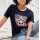 Shirt m. Stern- und Herz-Print, marine