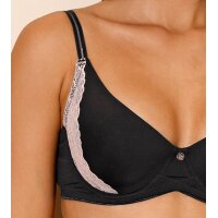 Schalen-BH m. Bügel, C-Cup, schwarz