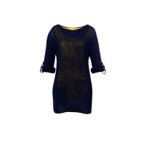 2-in-1-Pullover mit Jersey-Top, marine-limone