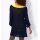 2-in-1-Pullover mit Jersey-Top, marine-limone
