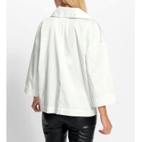 Oversized-Bluse m. Hemdkragen, weiß