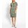 Jerseykleid mit Nahttaschen, khaki-ecru-bedruckt