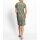Jerseykleid mit Nahttaschen, khaki-ecru-bedruckt