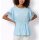 Fledermausshirt m. Crochet-Spitze, hellblau
