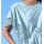 Fledermausshirt m. Crochet-Spitze, hellblau