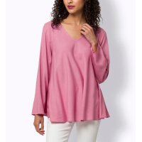 Bluse in weiter A-Form, altrosa