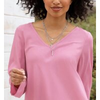 Bluse in weiter A-Form, altrosa