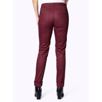 Jeans mit Beschichtung, bordeaux