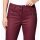 Jeans mit Beschichtung, bordeaux