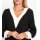 Bluse m. Kontrast-Blenden, schwarz-ecru