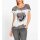 Printed shirt with heart motif, grey-ecru