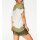 Printed shirt with heart motif, olive-ecru
