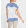 Druckshirt m. Herz-Motiv, blau-ecru