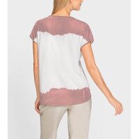 Druckshirt m. Herz-Motiv, altrose-ecru
