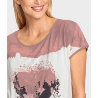 Druckshirt m. Herz-Motiv, altrose-ecru