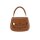 Tasche m. goldfarbenen Details, cognac