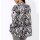 Seiden-Druckbluse, ecru-graphit