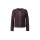 Lammnappa-Lederblazer m. Glitzersteinchen, burgund