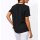 Bluse m. Kontrastpaspeln, schwarz