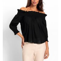Carmenbluse, schwarz