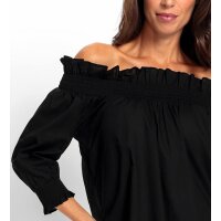 Carmenbluse, schwarz