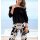Carmenbluse, schwarz