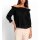 Carmenbluse, schwarz