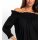 Carmenbluse, schwarz