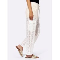 Cargohose m.Cut-outs, ecru