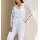 Blouse blazer w. eyelet pattern, ecru