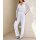 Blouse blazer w. eyelet pattern, ecru