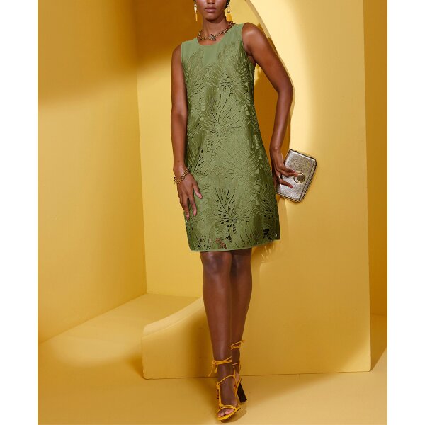Spitzenkleid, khaki