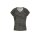 Print Shirt w. Ruching, black-ecru-striped