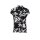 Druckbluse m. Schluppe, schwarz-weiß