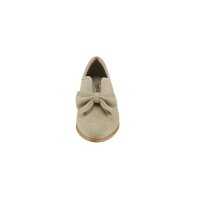 Galvijų zomšiniai šlepetės-slip on, smėlio spalvos
