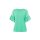 Shirt with volant sleeves, blue-green