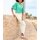 Shirt with volant sleeves, blue-green