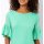 Shirt with volant sleeves, blue-green