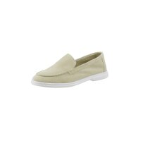 Bovine suede leather slip-on, sand