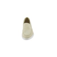 Bovine suede leather slip-on, sand