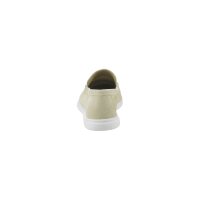 Bovine suede leather slip-on, sand