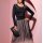 Pullover m. Mesh-Einsatz, schwarz
