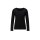 Pullover m. Mesh-Einsatz, schwarz