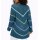 Ajour pullover with cable knit stripes, topaz