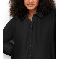 Hemdbluse im Doppelpack, schwarz + schwarz-bedruckt