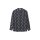 Hemdbluse im Doppelpack, schwarz + schwarz-bedruckt