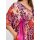 Maxi smock dress, pink patterned