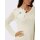 Sweter ażurowy z kwiatem 3D, ecru